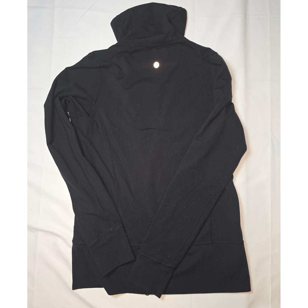 Lululemon In Stride‎ Jacket Origami Black Grey Polar Cream Size 6 Full Zip HTF - Picture 3 of 4